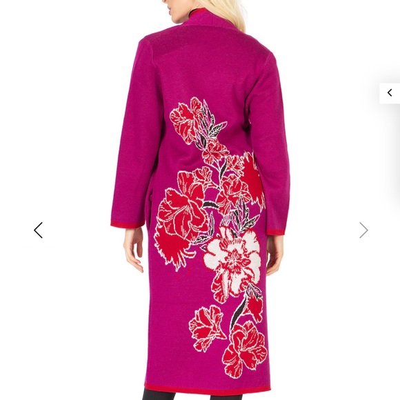 NWT Gorgeous!!! BADGLEY MISCHKA FLORAL DUSTER - Picture 4 of 5